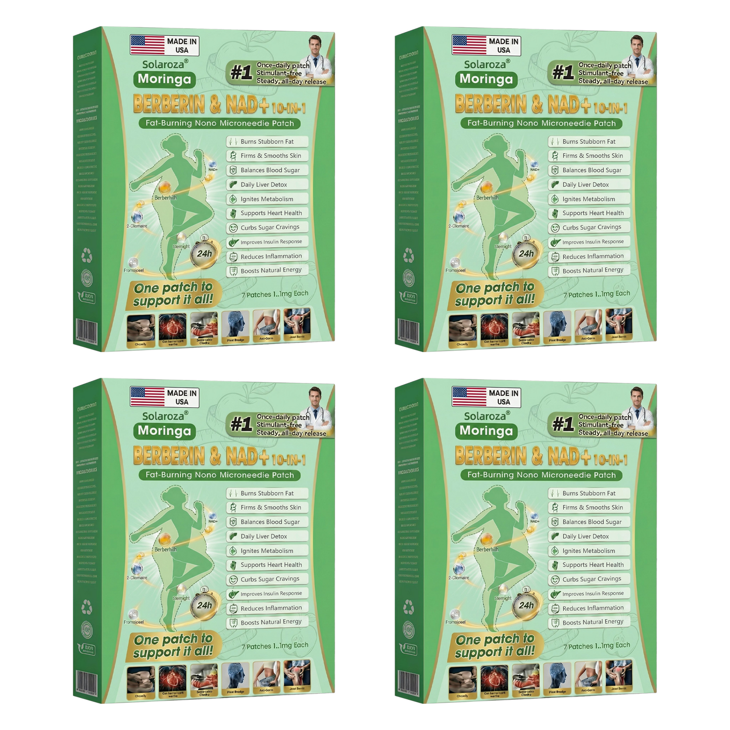 🇺🇸 Solaroza® 10-in-1 Metabolic Reset Patch🧑‍⚕️NAD⁺ & Berberine — Relaunch Metabolism, Burn Fat & Control Cravings