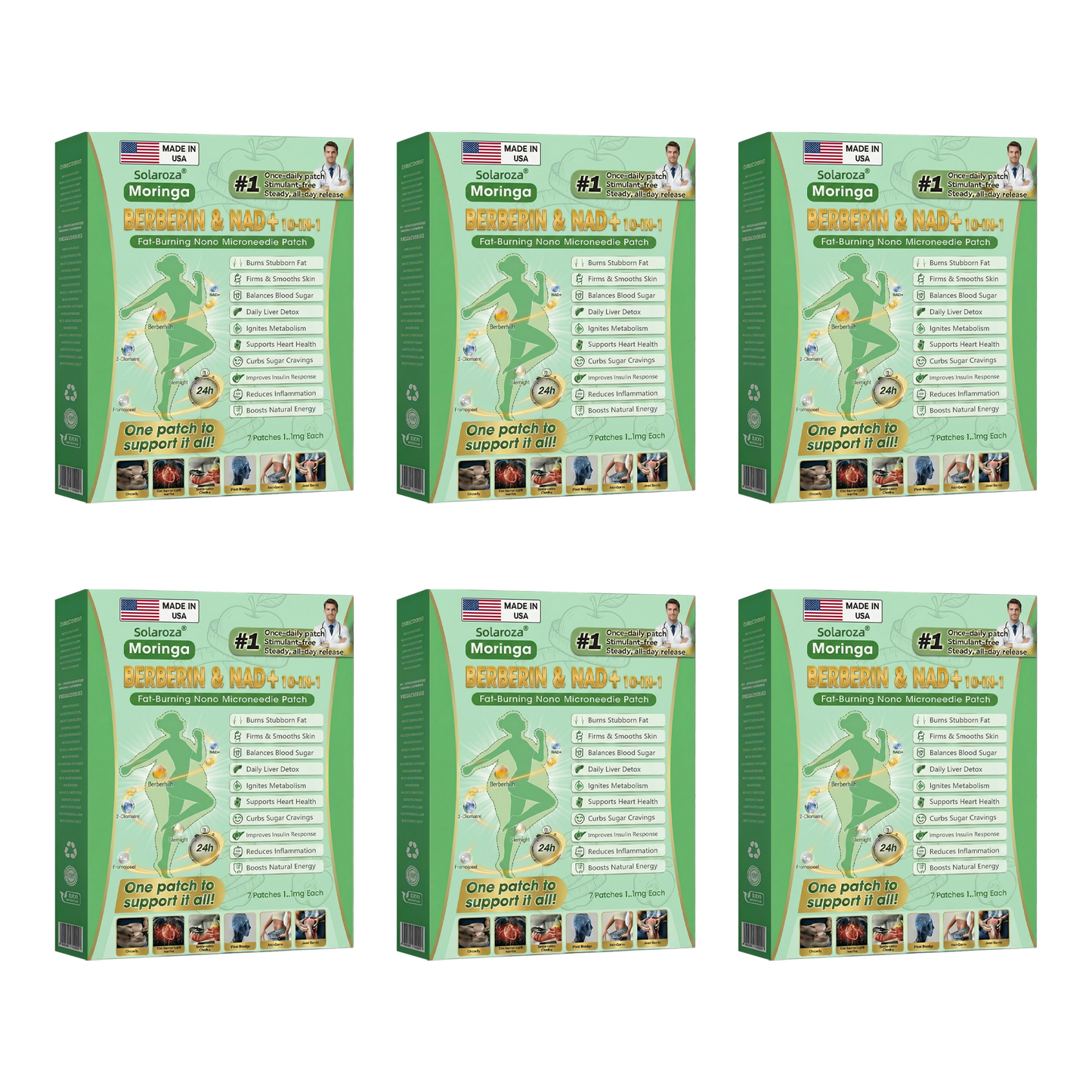 🇺🇸 Solaroza® 10-in-1 Metabolic Reset Patch🧑‍⚕️NAD⁺ & Berberine — Relaunch Metabolism, Burn Fat & Control Cravings